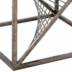 Red Living Beistelltisch Lixhult II - Glas / Stahl - Antiksilber -WOHNZIMMERMÖBEL Verkäufe 1000196507 191211 14163800114 DETAILS P000000001000196507