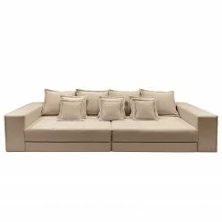 Maison Belfort Bigsofa Breval - Microfaser - Cappuccino
