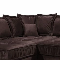 Fredriks Ecksofa Mazan - Samt - Microfaser Salvo: Aubergine -WOHNZIMMERMÖBEL Verkäufe 1000198753 200124 10255100418 DETAILS P000000001000198753