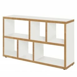 Temahome Regal Berlin III - Weiß / Braun