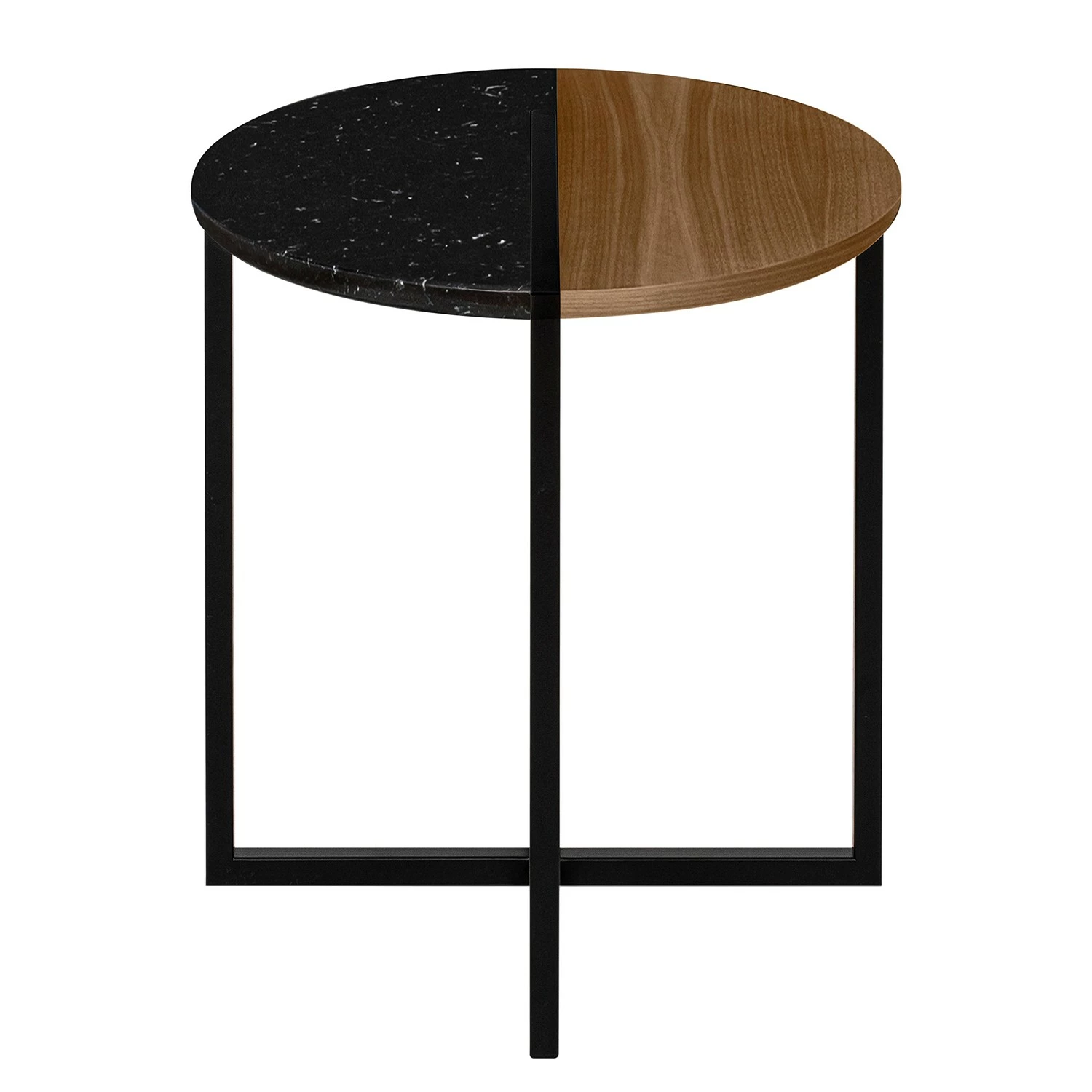Temahome Beistelltisch Sonata - Marmor / Stahl - Walnuss / Schwarz 5 Temahome Beistelltisch Sonata - Marmor / Stahl - Walnuss / Schwarz – Bild 5