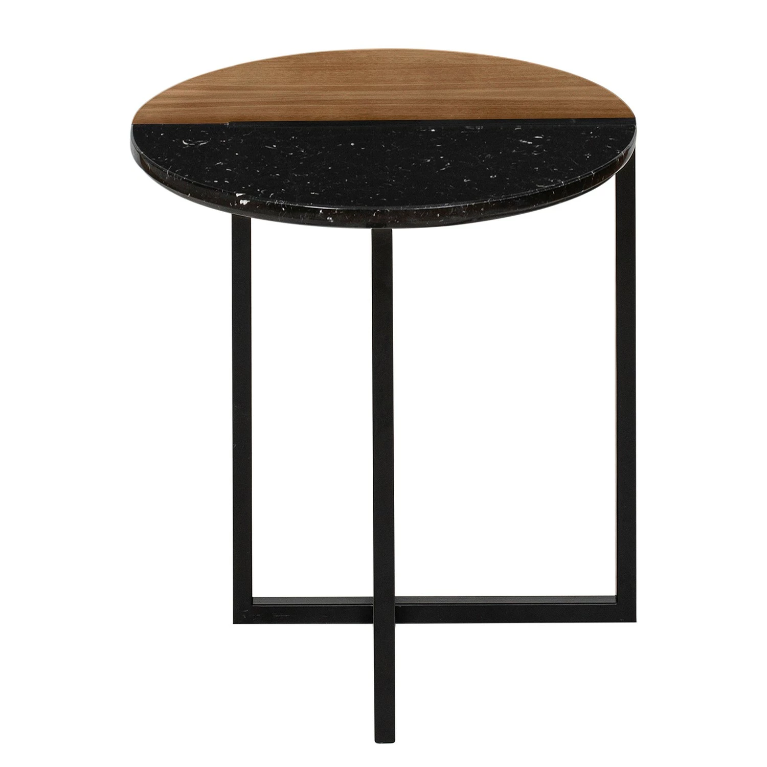 Temahome Beistelltisch Sonata - Marmor / Stahl - Walnuss / Schwarz 6 Temahome Beistelltisch Sonata - Marmor / Stahl - Walnuss / Schwarz – Bild 6