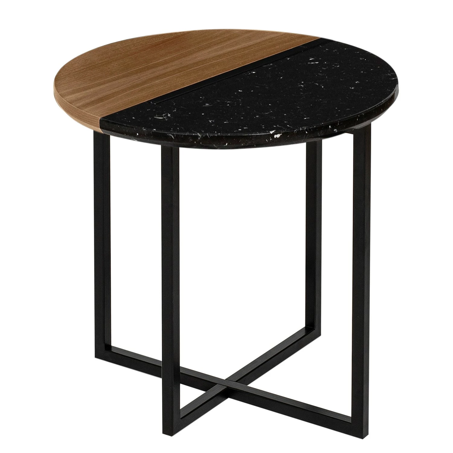 Temahome Beistelltisch Sonata - Marmor / Stahl - Walnuss / Schwarz 7 Temahome Beistelltisch Sonata - Marmor / Stahl - Walnuss / Schwarz – Bild 7