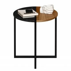 Temahome Beistelltisch Sonata - Marmor / Stahl - Walnuss / Schwarz 19 Temahome Beistelltisch Sonata - Marmor / Stahl - Walnuss / Schwarz -WOHNZIMMERMÖBEL Verkäufe 1000198867 191209 09463400080 DETAILS P000000001000198867