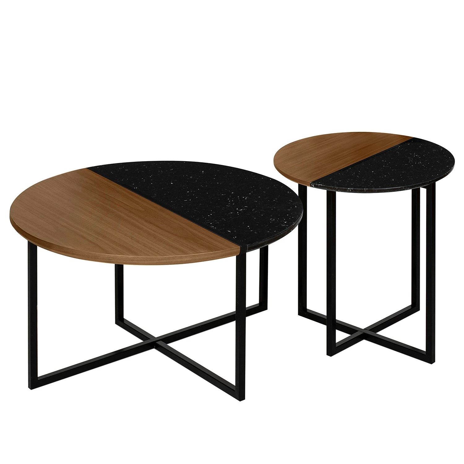 Temahome Beistelltisch Sonata - Marmor / Stahl - Walnuss / Schwarz 10 Temahome Beistelltisch Sonata - Marmor / Stahl - Walnuss / Schwarz – Bild 10