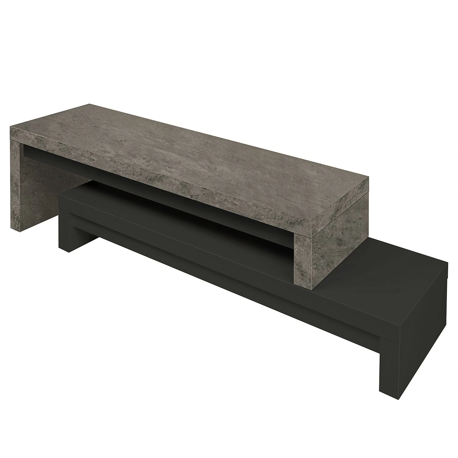 Temahome TV-Rack Detroit II - Beton Dekor / Schwarz 7 Temahome TV-Rack Detroit II - Beton Dekor / Schwarz – Bild 7
