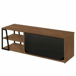 Temahome TV-Lowboard Albi - Echtholzfurnier - Walnuss / Schwarz -WOHNZIMMERMÖBEL Verkäufe 1000198879 191209 09464500188 DETAILS P000000001000198879