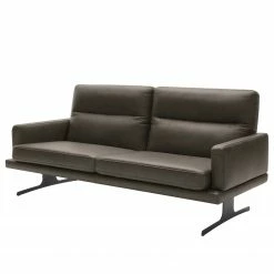Fredriks Sofa Lound (3-Sitzer) - Echtleder - Dunkelgrau