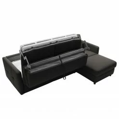 Fredriks Ecksofa Barbon - Flachgewebe - Anthrazit - Breite: 256 cm - Longchair davorstehend rechts -WOHNZIMMERMÖBEL Verkäufe 1000199807 200225 14061700426 DETAILS P000000001000199807