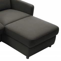 Fredriks Ecksofa Barbon - Flachgewebe - Anthrazit - Breite: 256 cm - Longchair davorstehend rechts -WOHNZIMMERMÖBEL Verkäufe 1000199807 200225 14061700428 DETAILS P000000001000199807