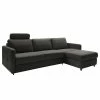 Fredriks Ecksofa Barbon - Flachgewebe - Anthrazit - Breite: 256 cm - Longchair davorstehend rechts