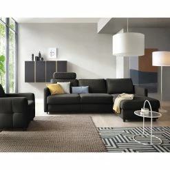 Fredriks Ecksofa Barbon - Flachgewebe - Anthrazit - Breite: 256 cm - Longchair davorstehend rechts -WOHNZIMMERMÖBEL Verkäufe 1000199807 200227 15493400008 MOOD DETAILS P000000001000199807 mood