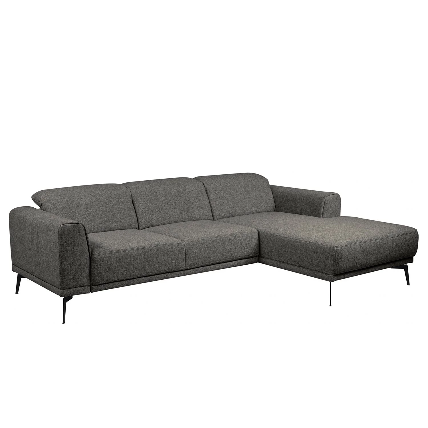 Fredriks Ecksofa Basin I - Webstoff - Dunkelgrau - Longchair davorstehend rechts 1 Fredriks Ecksofa Basin I - Webstoff - Dunkelgrau - Longchair davorstehend rechts