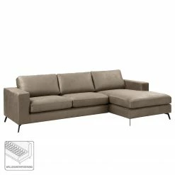 Fredriks Ecksofa Denny I - Antiklederlook - Taupe - Longchair davorstehend rechts -WOHNZIMMERMÖBEL Verkäufe 1000199990 200205 11530500132 ICON DETAILS P000000001000199990 icon seal