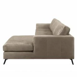 Fredriks Ecksofa Denny I - Antiklederlook - Taupe - Longchair davorstehend rechts -WOHNZIMMERMÖBEL Verkäufe 1000199990 200205 11530500134 DETAILS P000000001000199990