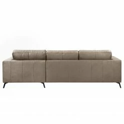 Fredriks Ecksofa Denny I - Antiklederlook - Taupe - Longchair davorstehend rechts -WOHNZIMMERMÖBEL Verkäufe 1000199990 200205 11530500136 DETAILS P000000001000199990