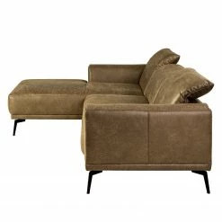 Fredriks Ecksofa Basin II - Kunstleder - Kokosnuss Braun - Longchair davorstehend links -WOHNZIMMERMÖBEL Verkäufe 1000200003 200409 12381300059 DETAILS P000000001000200003