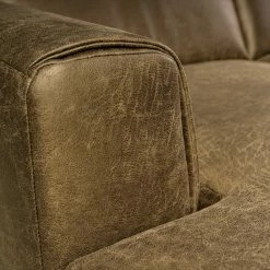 Fredriks Ecksofa Basin II - Kunstleder - Kokosnuss Braun - Longchair davorstehend links -WOHNZIMMERMÖBEL Verkäufe 1000200003 200409 12381600061 DETAILS P000000001000200003