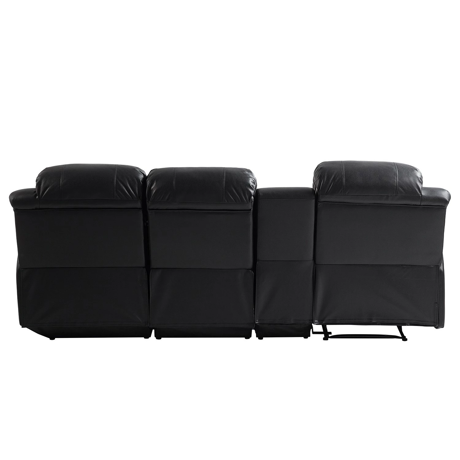 Modoform Ecksofa Mendis - Kunstleder - Schwarz - Ottomane davorstehend rechts 6 Modoform Ecksofa Mendis - Kunstleder - Schwarz - Ottomane davorstehend rechts – Bild 6