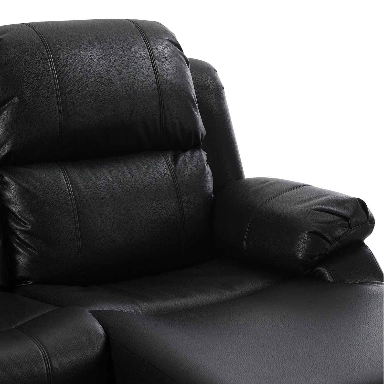 Modoform Ecksofa Mendis - Kunstleder - Schwarz - Ottomane davorstehend rechts 8 Modoform Ecksofa Mendis - Kunstleder - Schwarz - Ottomane davorstehend rechts – Bild 8