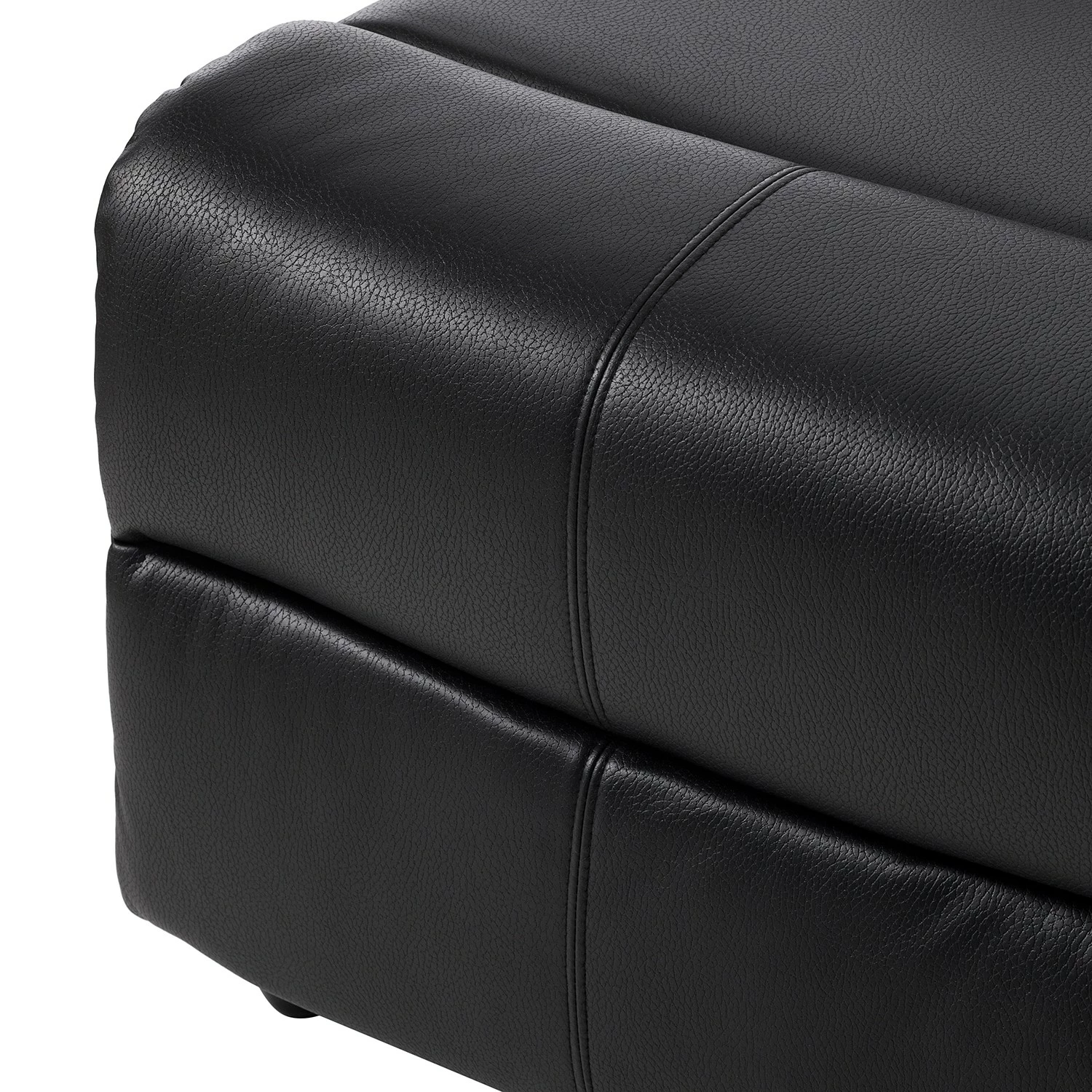 Modoform Ecksofa Mendis - Kunstleder - Schwarz - Ottomane davorstehend rechts 10 Modoform Ecksofa Mendis - Kunstleder - Schwarz - Ottomane davorstehend rechts – Bild 10