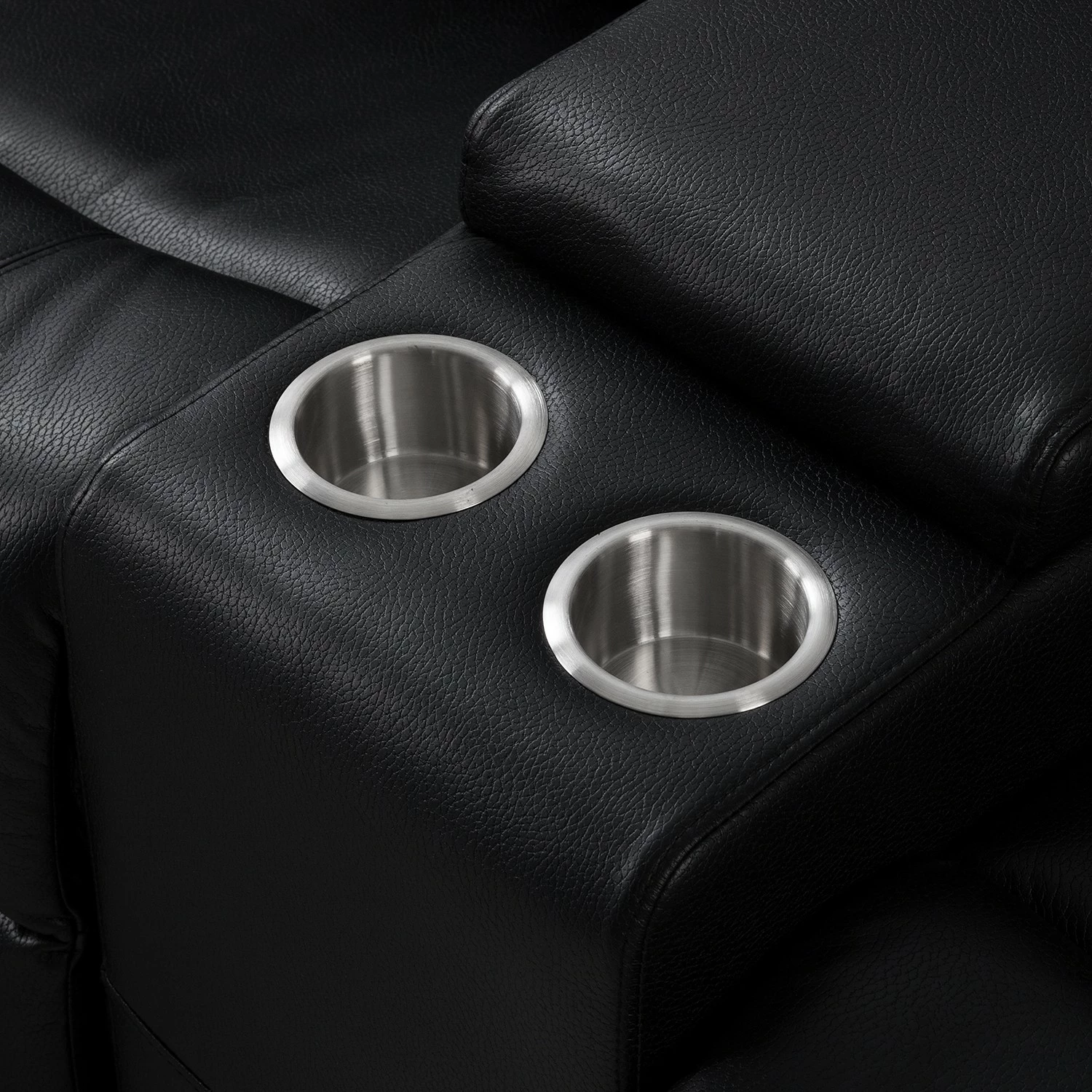 Modoform Ecksofa Mendis - Kunstleder - Schwarz - Ottomane davorstehend rechts 12 Modoform Ecksofa Mendis - Kunstleder - Schwarz - Ottomane davorstehend rechts – Bild 12