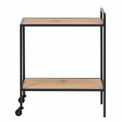 Red Living Servierwagen Coogee - Wildeiche Dekor / Schwarz -WOHNZIMMERMÖBEL Verkäufe 1000200153 200205 06092300075 DETAILS P000000001000200153