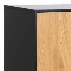 Red Living Kommode Coogee II - Wildeiche Dekor / Schwarz -WOHNZIMMERMÖBEL Verkäufe 1000200158 200205 06092400096 DETAILS P000000001000200158