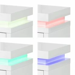 Fredriks TV-Lowboard Emblaze III - Inkl. Beleuchtung - Hochglanz Weiß -WOHNZIMMERMÖBEL Verkäufe 1000200901 210521 08345600018 DETAILS P000000001000200901