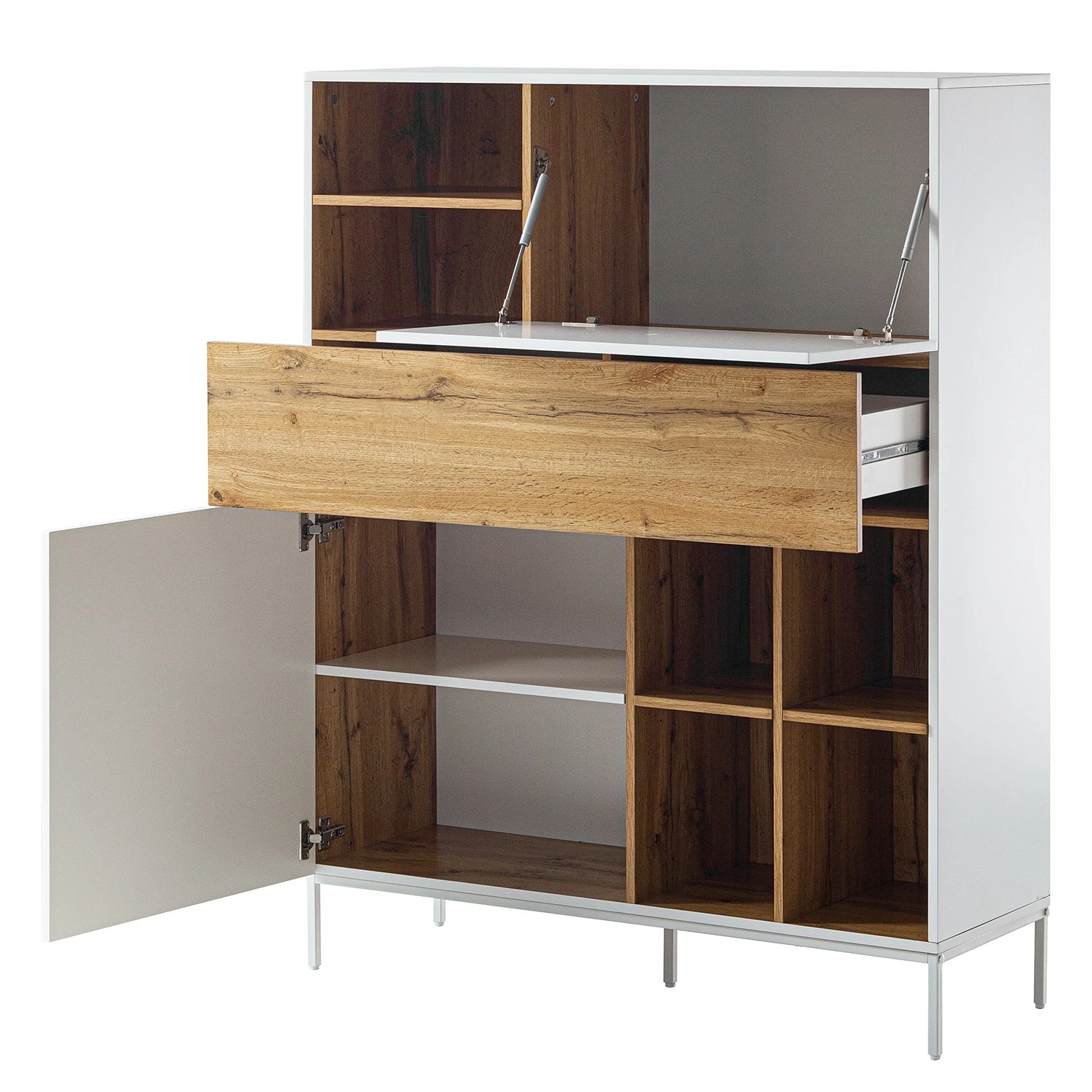 Fredriks Highboard Meon - Weiß 5 Fredriks Highboard Meon - Weiß – Bild 5