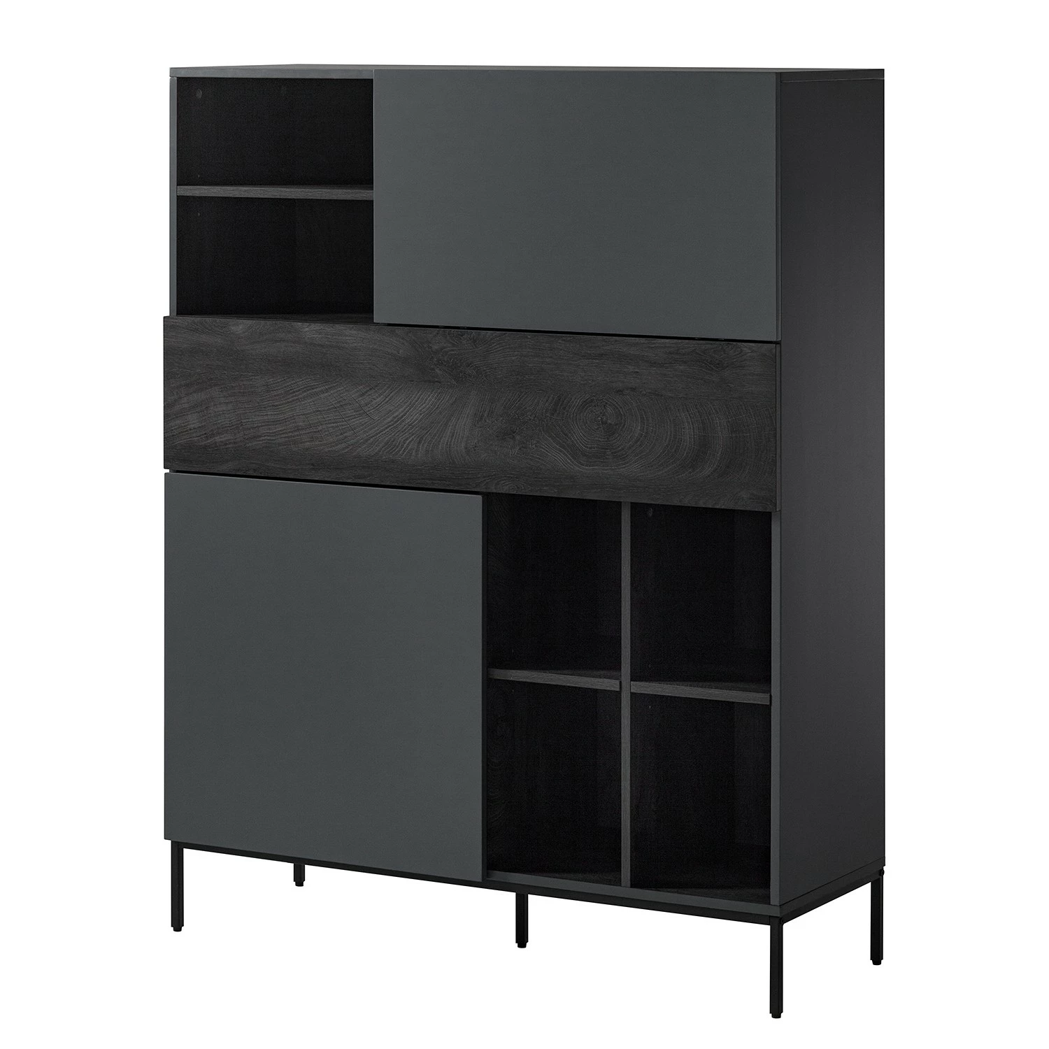 Fredriks Highboard Meon - Grau 1 Fredriks Highboard Meon - Grau