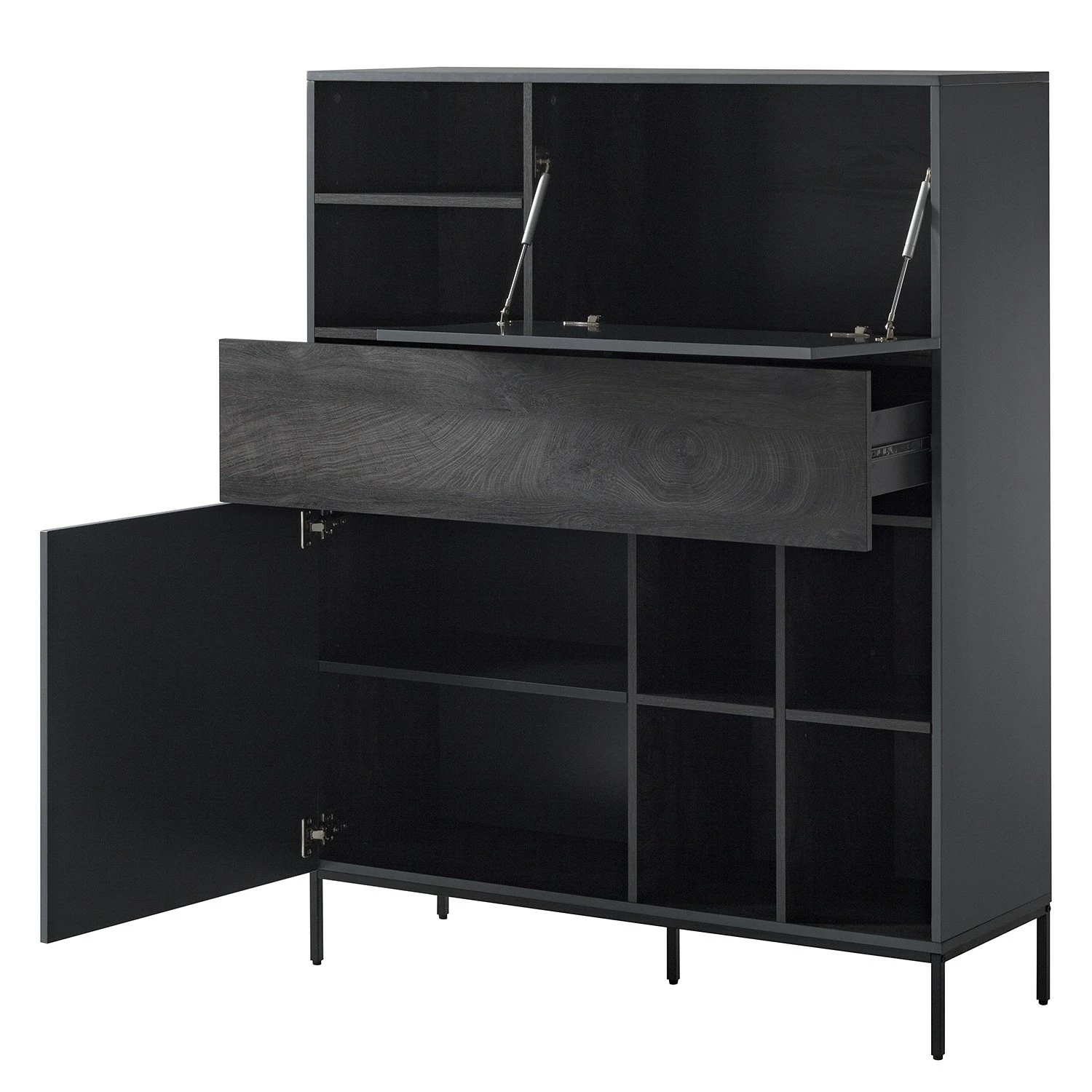 Fredriks Highboard Meon - Grau 4 Fredriks Highboard Meon - Grau – Bild 4
