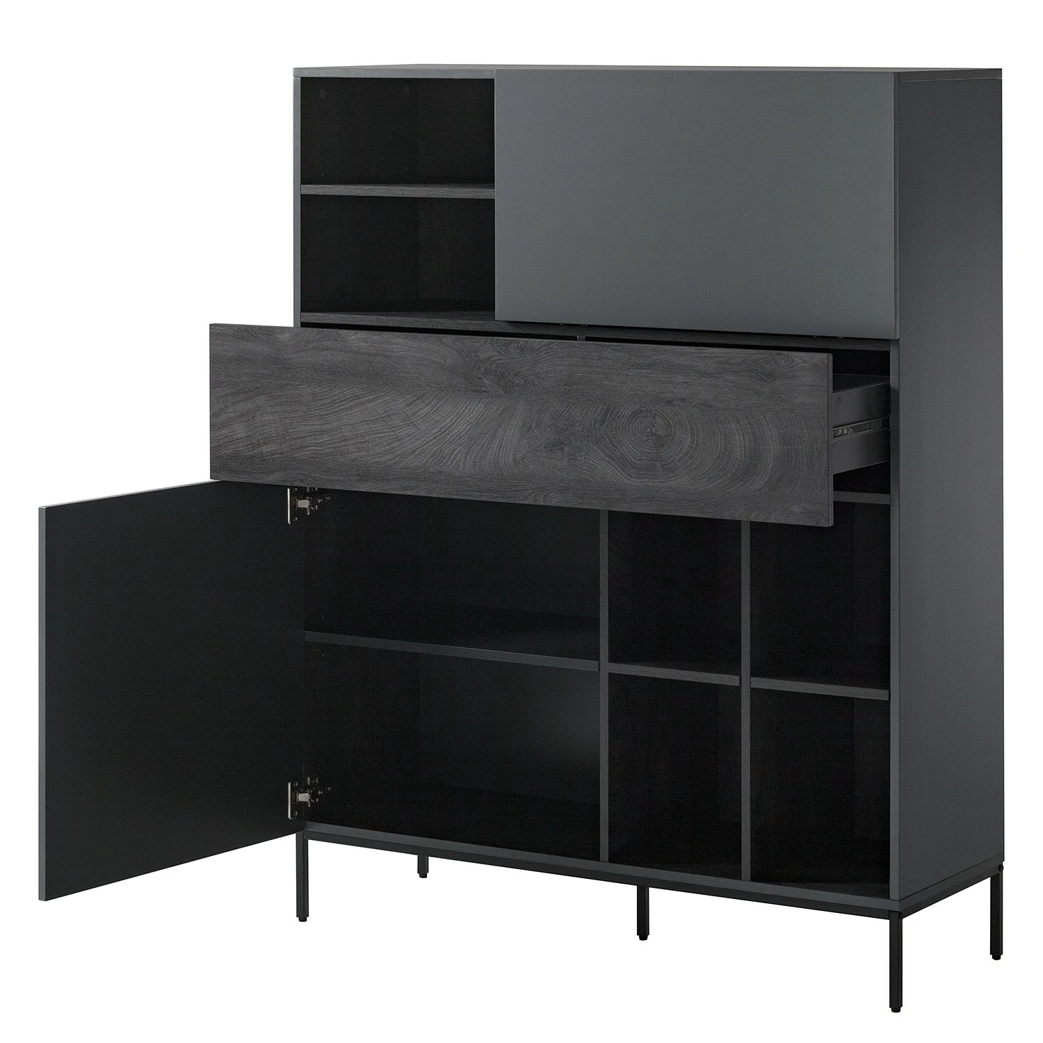 Fredriks Highboard Meon - Grau 5 Fredriks Highboard Meon - Grau – Bild 5