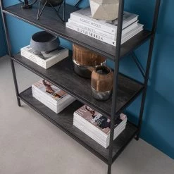 Fredriks Regal Meon II - Eiche Grau Dekor -WOHNZIMMERMÖBEL Verkäufe 1000201090 201124 11582100012 MOOD DETAILS P000000001000201090 mood