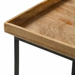 Naturoo Beistelltisch Messina - Mango massiv / Metall - Mango / Schwarz -WOHNZIMMERMÖBEL Verkäufe 1000201553 200402 14450100014 DETAILS P000000001000201553