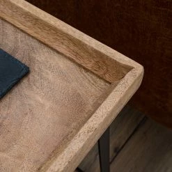 Naturoo Beistelltisch Messina - Mango massiv / Metall - Mango / Schwarz -WOHNZIMMERMÖBEL Verkäufe 1000201553 200527 13351800010 DETAILS P000000001000201553