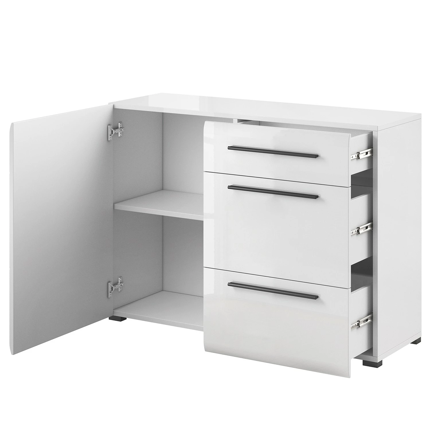 Loftscape Kommode Tyfta - Hochglanz Weiß 2 Loftscape Kommode Tyfta - Hochglanz Weiß – Bild 2