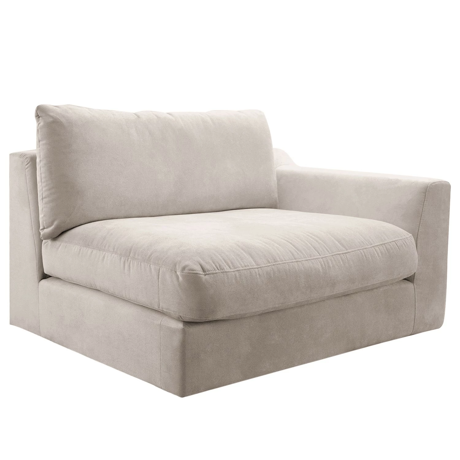Fredriks Sofa Dixwell (1,5-Sitzer) - Flachgewebe - Kaschmir - Armlehne davorstehend rechts 1 Fredriks Sofa Dixwell (1,5-Sitzer) - Flachgewebe - Kaschmir - Armlehne davorstehend rechts