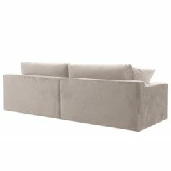 Fredriks Ecksofa Dixwell II - Flachgewebe - Kaschmir - Longchair davorstehend rechts -WOHNZIMMERMÖBEL Verkäufe 1000202290 210330 06404900048 DETAILS P000000001000202290