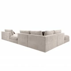 Fredriks Wohnlandschaft Dixwell III - Flachgewebe - Kaschmir - Ottomane davorstehend rechts -WOHNZIMMERMÖBEL Verkäufe 1000202347 210330 06412000222 DETAILS P000000001000202347