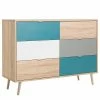 Norrwood Kommode Bibury I - Mehrfarbig / Eiche Sonoma Dekor