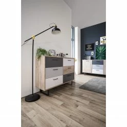 Norrwood Kommode Brookton II - Mehrfarbig / Eiche Dekor -WOHNZIMMERMÖBEL Verkäufe 1000202440 200124 09541700091 MOOD DETAILS P000000001000202440 mood