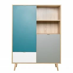 Norrwood Highboard Bibury - Mehrfarbig / Eiche Sonoma Dekor -WOHNZIMMERMÖBEL Verkäufe 1000202441 200124 09542000110 DETAILS P000000001000202441