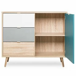 Norrwood Kommode Bibury II - Mehrfarbig / Eiche Sonoma Dekor -WOHNZIMMERMÖBEL Verkäufe 1000202458 200124 09542400132 DETAILS P000000001000202458