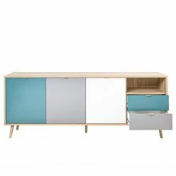 Norrwood Sideboard Bibury II - Mehrfarbig / Eiche Sonoma Dekor -WOHNZIMMERMÖBEL Verkäufe 1000202461 200124 09542900168 DETAILS P000000001000202461