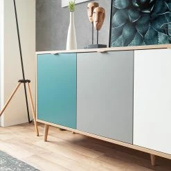 Norrwood Sideboard Bibury II - Mehrfarbig / Eiche Sonoma Dekor -WOHNZIMMERMÖBEL Verkäufe 1000202461 200124 09543000173 DETAILS P000000001000202461