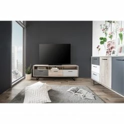 Norrwood TV-Lowboard Brookton - Mehrfarbig / Eiche Dekor -WOHNZIMMERMÖBEL Verkäufe 1000202464 200124 09543500200 MOOD DETAILS P000000001000202464 mood