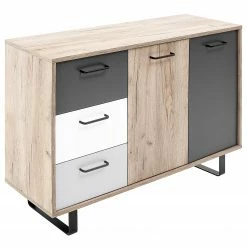 Norrwood Kommode Brookton III - Mehrfarbig / Eiche Dekor -WOHNZIMMERMÖBEL Verkäufe 1000202472 200124 09544400245 DETAILS P000000001000202472