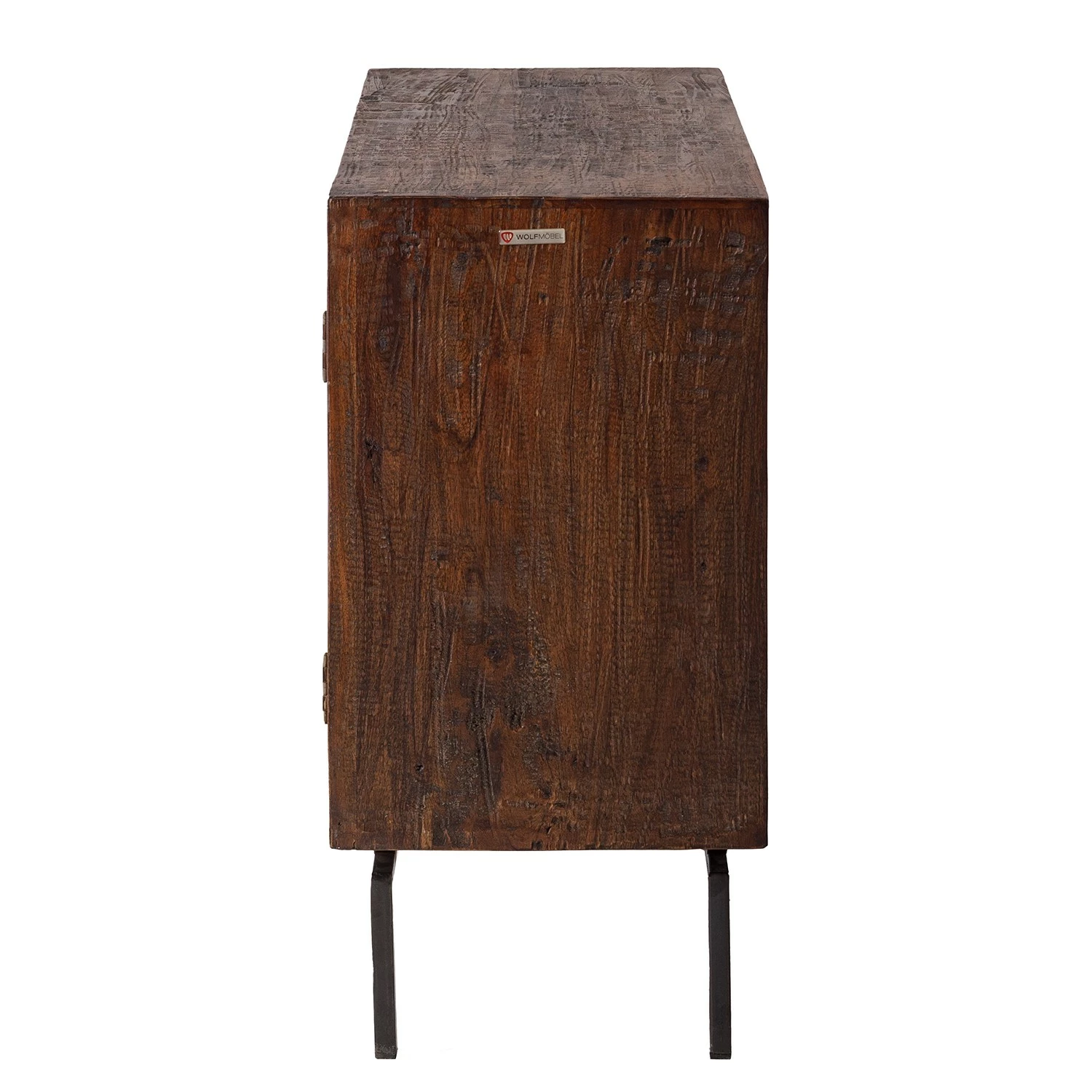 Wolf-Möbel Kommode Carving - Akazie massiv / Metall - Akazie / Schwarz 7 Wolf-Möbel Kommode Carving - Akazie massiv / Metall - Akazie / Schwarz – Bild 7