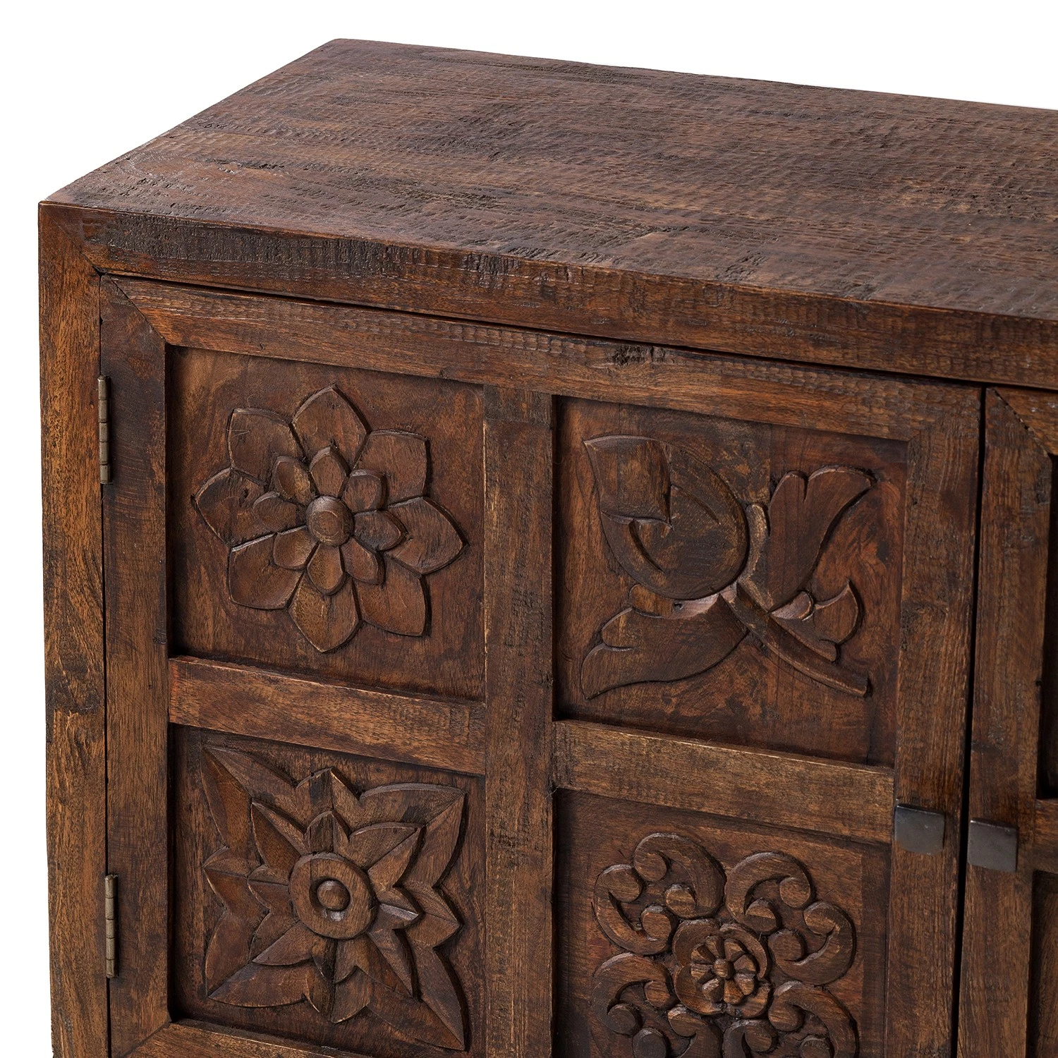 Wolf-Möbel Kommode Carving - Akazie massiv / Metall - Akazie / Schwarz 8 Wolf-Möbel Kommode Carving - Akazie massiv / Metall - Akazie / Schwarz – Bild 8